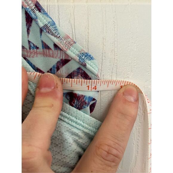 Ivivva Mint green blue Aztec Double Dutch Tank Top size 10 EUC - Picture 7 of 10